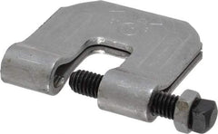 Empire - 3/4" Max Flange Thickness, 3/8" Rod C-Clamp with Locknut - 400 Lb Capacity, Carbon Steel - USA Tool & Supply