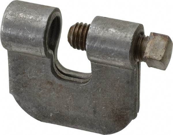 Empire - 3/4" Max Flange Thickness, 5/8" Rod C-Clamp with Locknut - 550 Lb Capacity, Carbon Steel - USA Tool & Supply