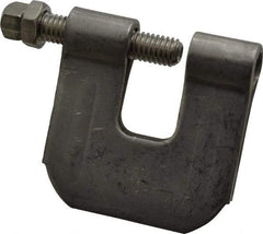 Empire - 3/4" Max Flange Thickness, 3/8" Rod C-Clamp with Locknut - 400 Lb Capacity, 304 Stainless Steel - USA Tool & Supply