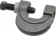 Empire - 3/4" Max Flange Thickness, 3/8" Rod C-Clamp with Locknut - 400 Lb Capacity, Ductile Iron - USA Tool & Supply