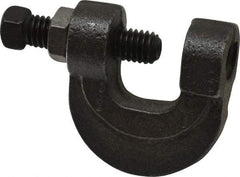 Empire - 3/4" Max Flange Thickness, 1/2" Rod C-Clamp with Locknut - 500 Lb Capacity, Ductile Iron - USA Tool & Supply