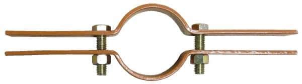 Empire - 4" Pipe, Copper Plated Riser Clamp - 750 Lb Capacity, Carbon Steel - USA Tool & Supply