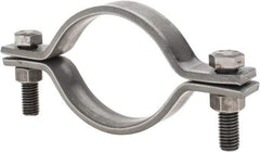 Empire - 4" Pipe, Standard Pipe Clamp - Black, 1,040 Lb Capacity, Carbon Steel - USA Tool & Supply