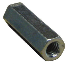 Empire - 3/4-10 Thread, 2-1/4" OAL Steel Standard Coupling Nut - Zinc-Plated Finish - USA Tool & Supply