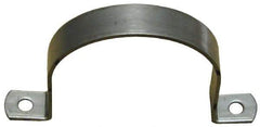 Empire - 1-1/4 Pipe, Grade 304 Stainless Steel, Pipe, Conduit or Tube Strap - 2 Mounting Holes - USA Tool & Supply