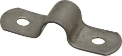 Empire - 3/8 Pipe, Grade 304 Stainless Steel, Pipe, Conduit or Tube Strap - 2 Mounting Holes - USA Tool & Supply