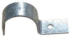 Empire - 2" Pipe, Carbon Steel, Electro Galvanized" Pipe or Conduit Strap - 1 Mounting Hole - USA Tool & Supply