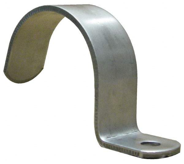 Empire - 1-1/4" Pipe, Grade 304 Stainless Steel," Pipe or Conduit Strap - 1 Mounting Hole - USA Tool & Supply