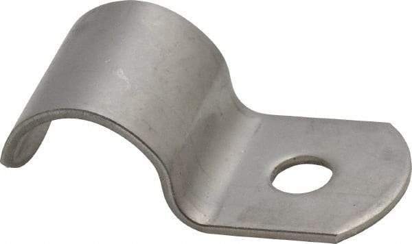 Empire - 3/8" Pipe, Grade 304 Stainless Steel," Pipe or Conduit Strap - 1 Mounting Hole - USA Tool & Supply