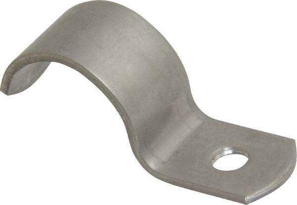 Empire - 3/4" Pipe, Grade 304 Stainless Steel," Pipe or Conduit Strap - 1 Mounting Hole - USA Tool & Supply