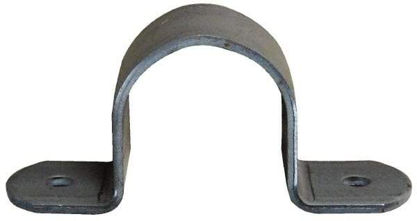 Empire - 2-1/2 Pipe, Carbon Steel, Pipe or Tube Strap - 4 Mounting Holes - USA Tool & Supply