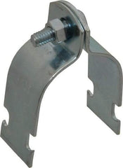 Empire - 1-1/2" Pipe," Pipe Clamp - Electro Galvanized - USA Tool & Supply