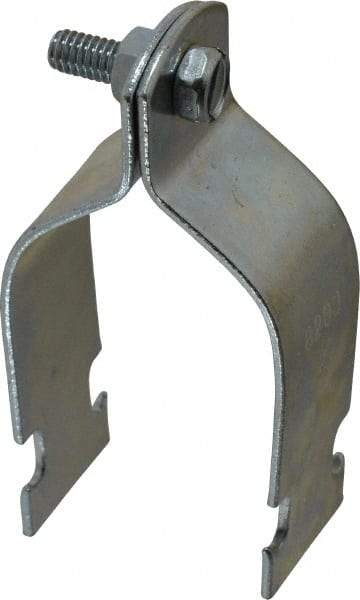 Empire - 2" Pipe," Pipe Clamp - Electro Galvanized - USA Tool & Supply