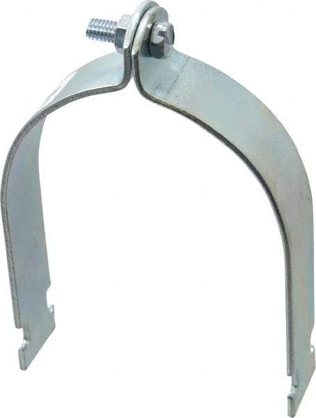 Empire - 4" Pipe," Pipe Clamp - Electro Galvanized - USA Tool & Supply