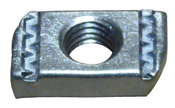 Empire - 3/4" Rod, Electro Galvanized Carbon Steel Strut Nut - Used for Attaching Hanger Rod or Other Accessories to Strut - USA Tool & Supply