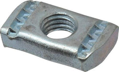 Empire - 1/2" Rod, Electro Galvanized Carbon Steel Strut Nut - Used for Attaching Hanger Rod or Other Accessories to Strut - USA Tool & Supply