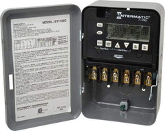 Intermatic - 7 Day Indoor Digital Electronic Timer Switch - 28 On/Off, 120/208/240/277 VAC, 50/60 Hz, - USA Tool & Supply