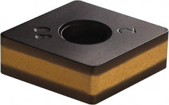 Iscar - CNMA432 Grade IC8150 Carbide Turning Insert - TiCN/Al2O3 Finish, 80° Diamond, 1/2" Inscr Circle, 3/16" Thick, 1/32" Corner Radius - USA Tool & Supply