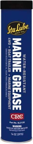 CRC - 14 oz Cartridge Aluminum Complex Gel Paste Grease - Blue, Nonflammable, 325°F Max Temp, NLGIG 2, - USA Tool & Supply