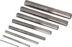 Value Collection - 1/16" to 1/2", Chucking Reamer Set - Straight Flute, Right Hand Cut, 8 Pieces - USA Tool & Supply