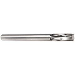 Made in USA - 7/8" Carbide-Tipped 6 Flute Chucking Reamer - USA Tool & Supply