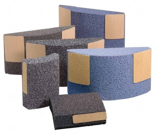 Norton - 11-1/4" Wide x 6" High x 2-1/4" Thick Grinding Segment - Aluminum Oxide, 30 Grit, Hardness F, Blue Print No. ME30777 - USA Tool & Supply