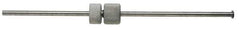 Made in USA - Satin Chrome, Micrometer Groove Checker - 6 Inch Overall Length, 1/8 Inch Rod Diameter, For Use with Starrett 440 Groove Depth Gages - USA Tool & Supply