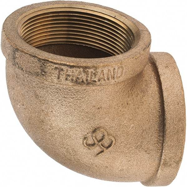 Merit Brass - Class 125, 2" Internal Pipe, Brass 90° Street Elbow - FNPT x FNPT - USA Tool & Supply