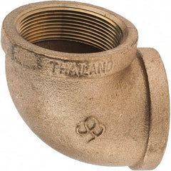 Merit Brass - Class 125, 2" Internal Pipe, Brass 90° Street Elbow - FNPT x FNPT - USA Tool & Supply