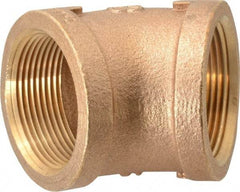 Merit Brass - Class 125, 1-1/2" Internal Pipe, Brass 45° Street Elbow - FNPT x FNPT - USA Tool & Supply