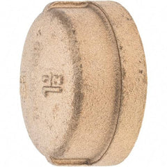 Merit Brass - Class 125, 1-1/2" Internal Pipe, Brass End Cap - FNPT - USA Tool & Supply
