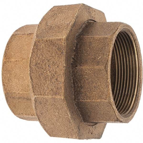 Merit Brass - Class 125, 2" Internal Pipe, Brass Union - FNPT x FNPT - USA Tool & Supply