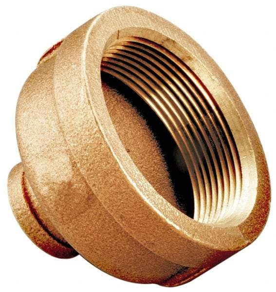 Merit Brass - Class 125, 1-1/2 x 1-1/4" Internal Pipe, Brass Reducing Coupling - FBSPT x FBSPT - USA Tool & Supply