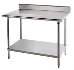 Eagle MHC - 60" Wide x 30" Deep x 35-1/2" High, Stainless Steel Work Table - Rolled Edge, Fixed Legs - USA Tool & Supply