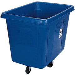 Rubbermaid - 16 Cu Ft Blue Rectangle Recycling Container - Polyethylene, 37" High x 43-3/4" Long x 31" Wide - USA Tool & Supply