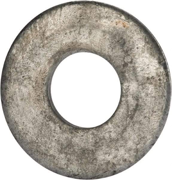 Value Collection - 7/8" Screw, Grade 2 Steel USS Flat Washer - 0.931" ID x 2.28" OD, 0.192" Thick, Galvanized Finish - USA Tool & Supply