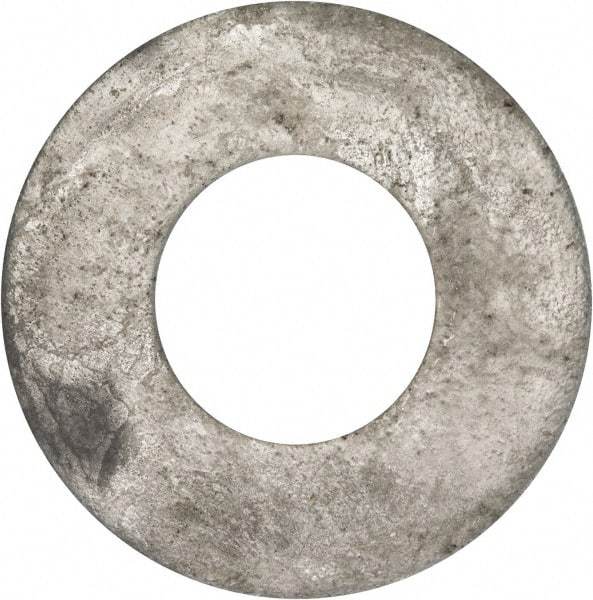 Value Collection - 1-1/2" Screw, Grade 2 Steel USS Flat Washer - 1.615" ID x 3.545" OD, 0.213" Thick, Galvanized Finish - USA Tool & Supply