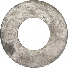 Value Collection - 1-1/2" Screw, Grade 2 Steel USS Flat Washer - 1.615" ID x 3.545" OD, 0.213" Thick, Galvanized Finish - USA Tool & Supply