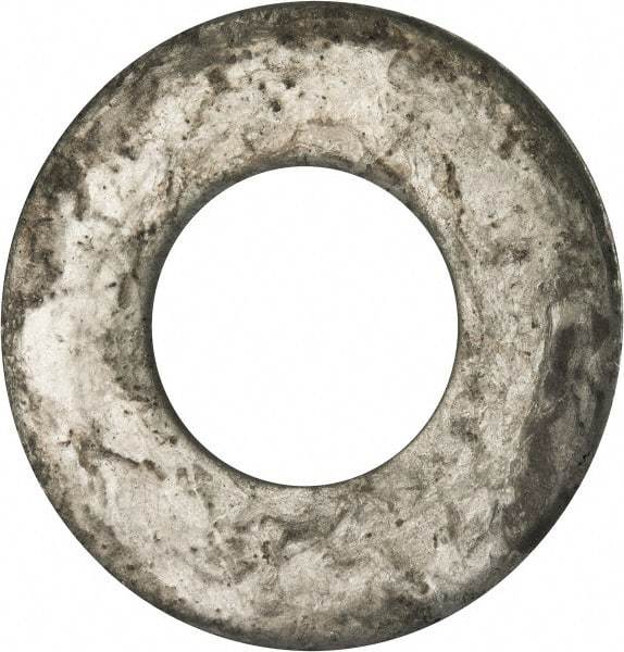 Value Collection - 2" Screw, Grade 2 Steel USS Flat Washer - 2.115" ID x 4.545" OD, 0.213" Thick, Galvanized Finish - USA Tool & Supply