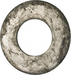 Value Collection - 2" Screw, Grade 2 Steel USS Flat Washer - 2.115" ID x 4.545" OD, 0.213" Thick, Galvanized Finish - USA Tool & Supply