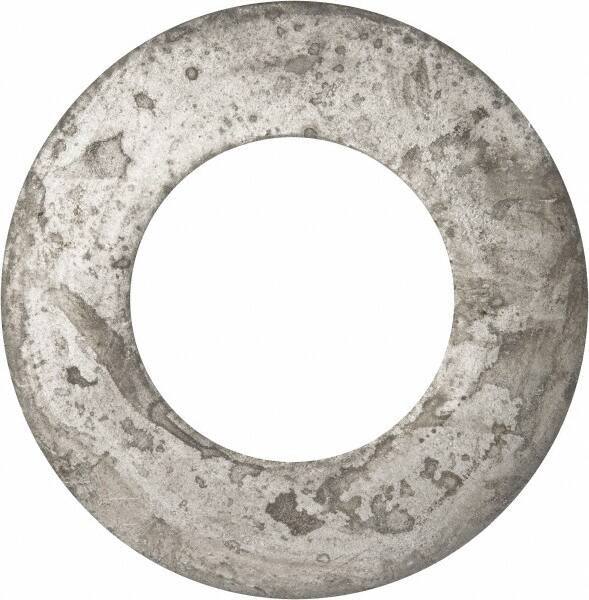 Value Collection - 2-1/2" Screw, Grade 2 Steel USS Flat Washer - 2.615" ID x 5.045" OD, 0.28" Thick, Galvanized Finish - USA Tool & Supply