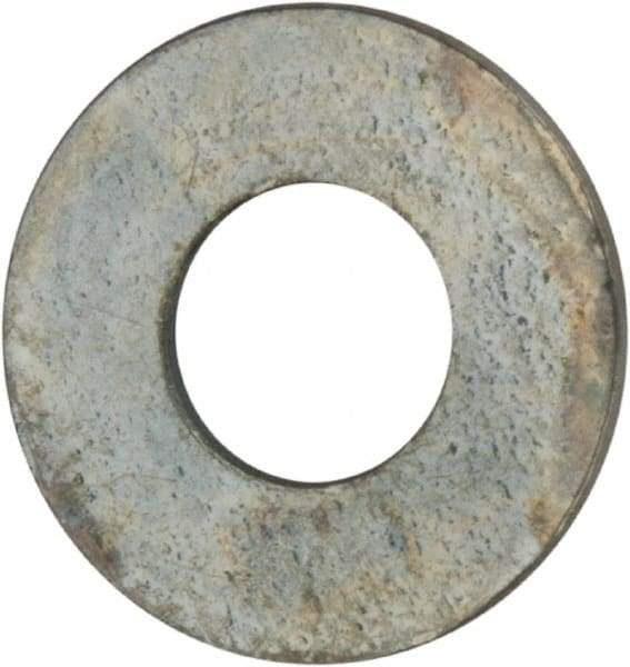 Value Collection - #3 Screw, Grade 2 Steel SAE Flat Washer - 7/64" ID x 1/4" OD, 0.035" Thick, Zinc-Plated Finish - USA Tool & Supply
