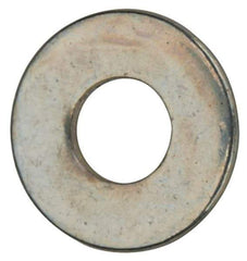 Value Collection - #2 Screw, Grade 2 Steel SAE Flat Washer - 3/32" ID x 7/32" OD, 0.021" Thick, Zinc-Plated Finish - USA Tool & Supply