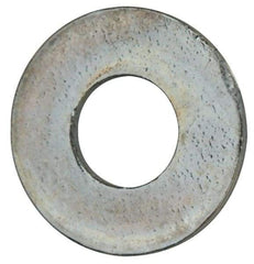 Value Collection - #3 Screw, Grade 2 Steel SAE Flat Washer - 7/64" ID x 1/4" OD, 0.035" Thick, Zinc-Plated Finish - USA Tool & Supply