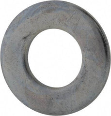 Value Collection - 7/16" Screw, Grade 2 Steel SAE Flat Washer - 15/32" ID x 59/64" OD, 0.08" Thick, Zinc-Plated Finish - USA Tool & Supply