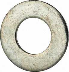 Value Collection - 5/8" Screw, Grade 2 Steel SAE Flat Washer - 21/32" ID x 1-5/16" OD, 0.121" Thick, Zinc-Plated Finish - USA Tool & Supply