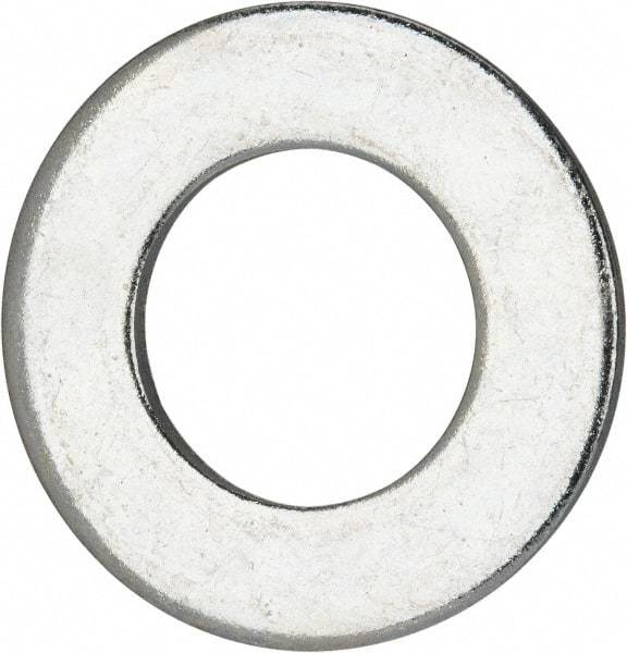 Value Collection - 1-1/4" Screw, Grade 2 Steel SAE Flat Washer - 1-3/8" ID x 2-1/2" OD, 0.192" Thick, Zinc-Plated Finish - USA Tool & Supply