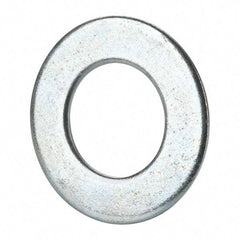 Value Collection - 1-3/8" Screw, Grade 2 Steel SAE Flat Washer - 1-7/16" ID x 2-3/4" OD, 0.213" Thick, Zinc-Plated Finish - USA Tool & Supply