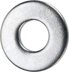 Value Collection - #10 Screw, Grade 2 Steel USS Flat Washer - 0.245" ID x 0.577" OD, 0.065" Thick, Zinc-Plated Finish - USA Tool & Supply