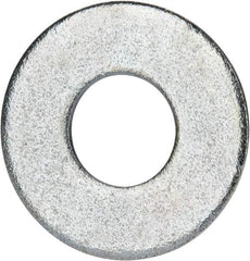 Value Collection - 9/16" Screw, Grade 2 Steel USS Flat Washer - 0.62" ID x 1.499" OD, 0.132" Thick, Zinc-Plated Finish - USA Tool & Supply